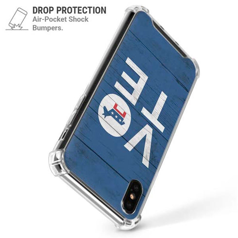 Vote Democrat iPhone XS Max Clear Case